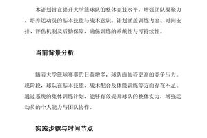 篮球训练营活动策划怎么写